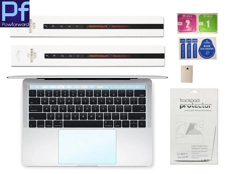 5in1 For Macbook Pro 13 15 Inch Touch Bar Protector Track Pad Cover Touch Pad Skin Film Sticker For 16 17 A1706 A1707 For Macbook Pro For Macbookfor Macbook Pro 13 Aliexpress