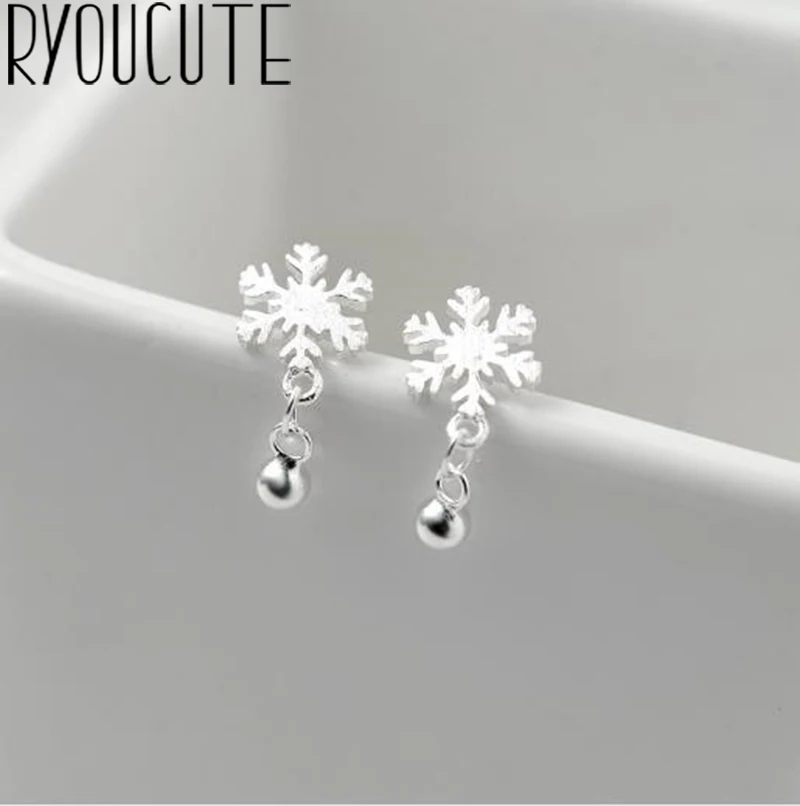 

Trendy 925 Sterling Silver Snow Earrings for Women Wedding Ladies Earrings Statement Jewelry Female Party Gift Brincos