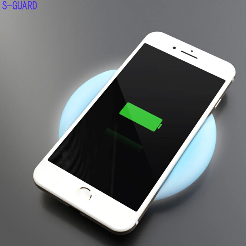 

New S-GUARD Qi Wireless Charger Charging Pad Original for SAMSUNG S8 S6 S6Edge+ Plus S7 S7Edge Note5 Note8 Iphone X iphone8 plus