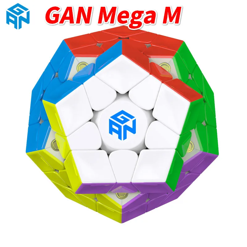 Ган 3x3x3 мега M Magic Cube Магнитная wumofang megaminxeds Скорость Профессиональный 12 Сторон головоломка Cubo Magico Додекаэдр