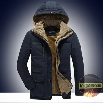 

AFS JEEP men winter jacket fleece men parka homme thick warm military Russia winter coat men chaqueta invierno hombre size 6XL