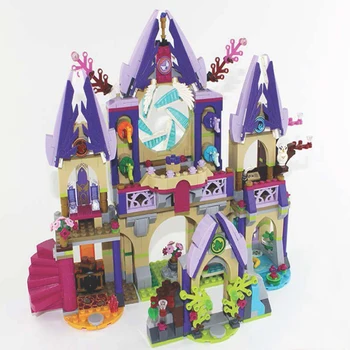 

mylb Building Block Compatible Legoes Elves Skyra's Mysterious Sky Castle Model Brick Educational Toys For Children dropshipping