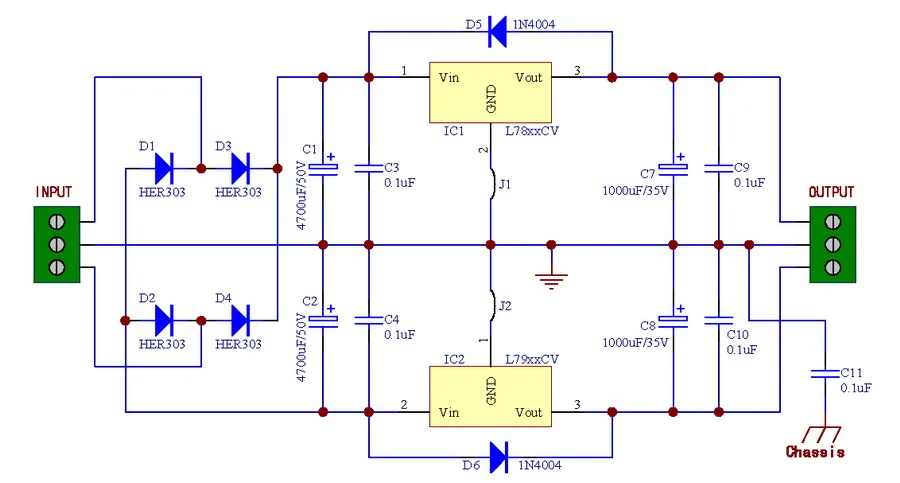 Регулятор напряжения PCB для LM317 LM337 или 78xx 79xx IC.|pcb|pcb lm317 |