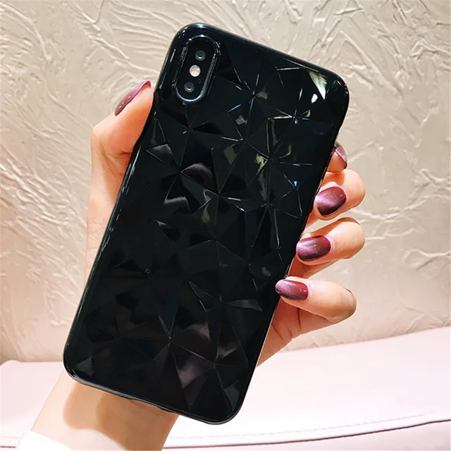 Lovebay Diamond Texture Case For iPhone 6 6s 7 8 Plus X XR XS Max Soft Phone Cov&hellip;