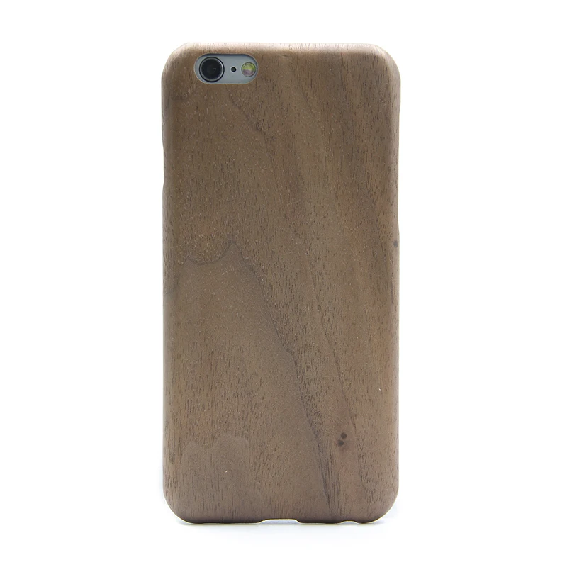Carbon Fiber Case For iPhone 6 6s Real Slim Thickness Wooden Hard Back