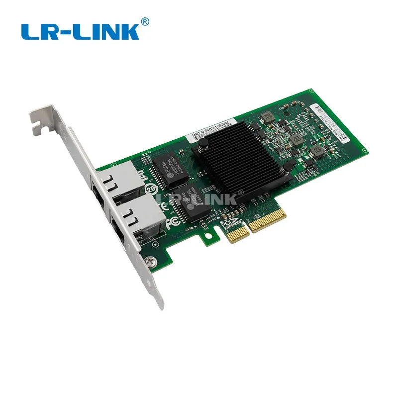 LR LINK LREC9702ET PCI Express x4 Dual Port Copper Gigabit Network Adapter Intel 82576 Based 1