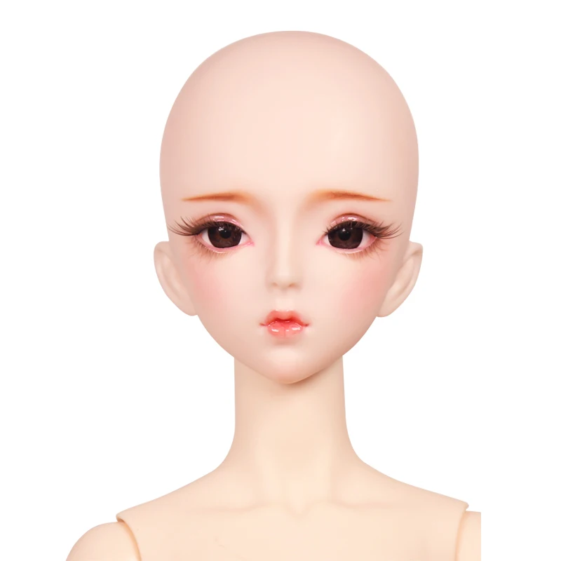 DBS 1/3 BJD кукла игрушки Обнаженная 62 см DF принцесса модные куклы шарнир тело белая кожа подарок на день рождения SD как кукла - Цвет: makeup haed