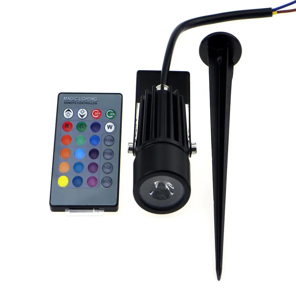 SOL светодиодный RGB водонепроницаемый Газон лампа с пультом дистанционного управления 85-265 в