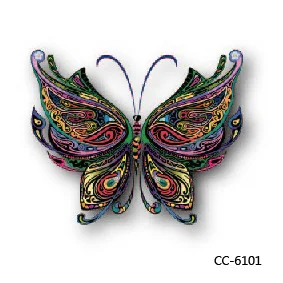 6X6cm Little Cheapest Colorful 3D Butterfly HD Temporary Tattoo Sticker Body Art Water Transfer Fake Taty For Face Sleeves 6X6cm Little Cheapest Colorful 3D Butterfly HD Temporary Tattoo Sticker Body Art Water Transfer Fake Taty For Face Sleeves