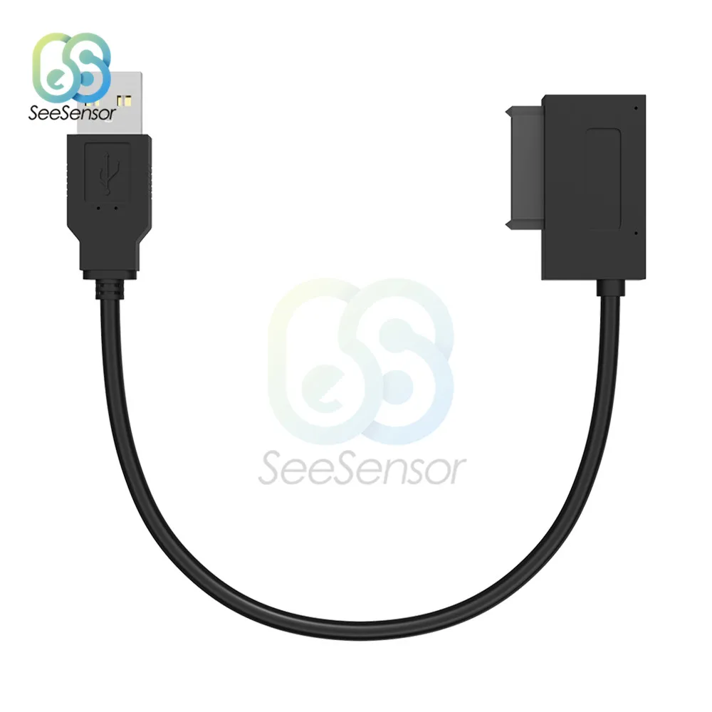 USB 2 0 к 13Pin SATA адаптер для жесткого диска кабельный разъем ноутбука CD DVD Оптический