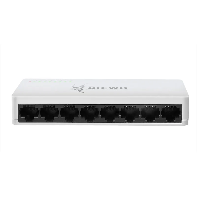 Мини сетевой коммутатор 8 Порты portas 100 Мбит/с коммутатора Fast Ethernet RJ45 концентратор LAN MDI полный полудуплекс+ AC prower питания