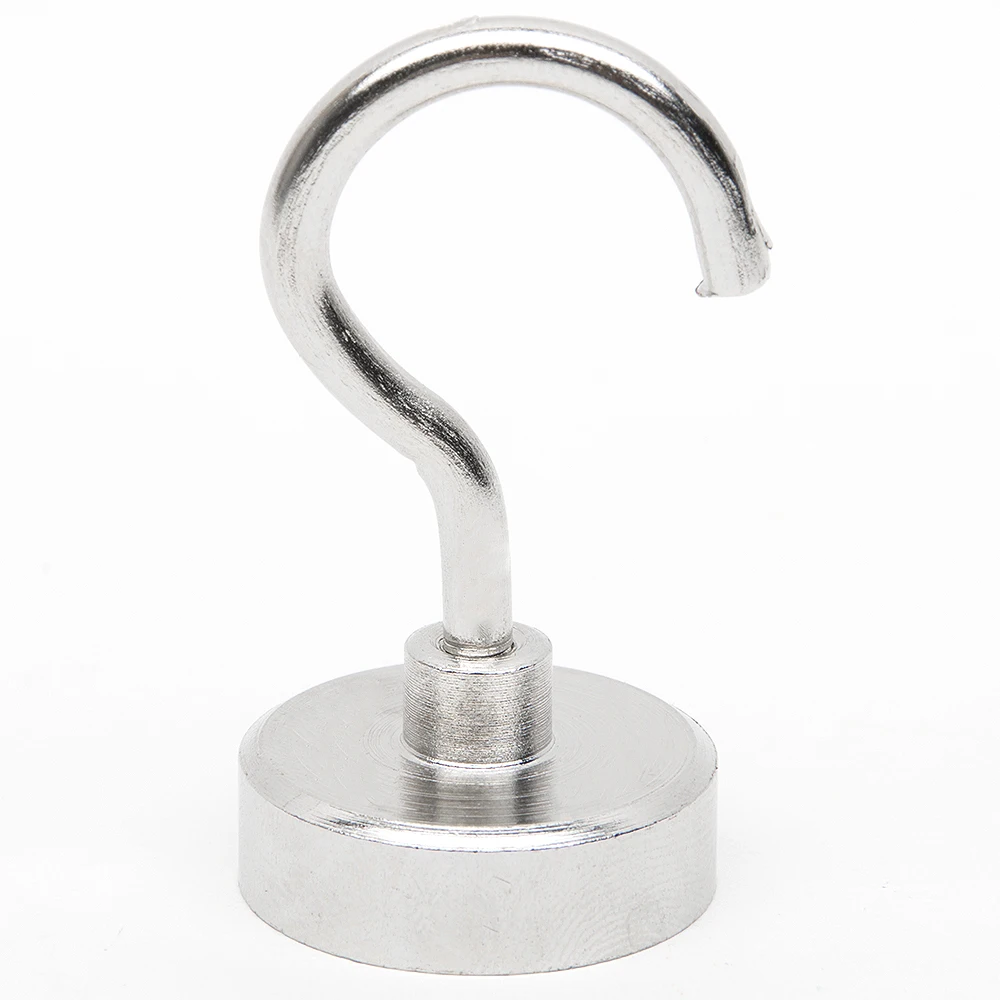 1pc 10 LBS Powerful N52 Round Shape Hook Rare Earth NdFeB