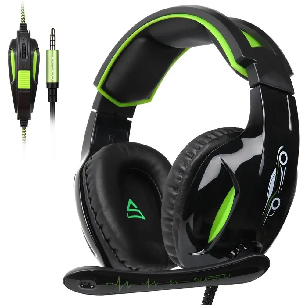 

Gaming Headset Gamer Over Headphones With Mic For PS4 3.5 mm plug for PC / MAC / XBOX ONE / XBOX 360 / PHONE / PS4 / TABLET Q70