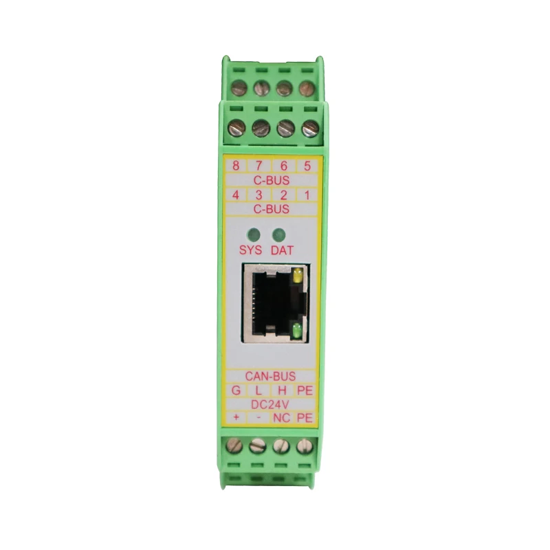 

CAN bus to Ethernet / Modbus TCP module gateway GCAN-205
