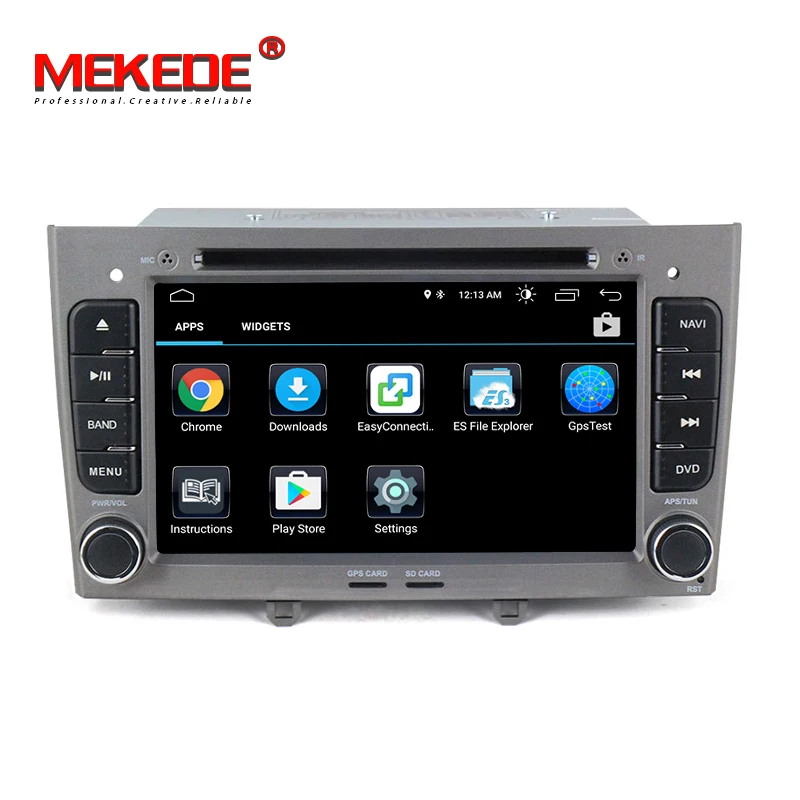 Best MEKEDE HD 2DIN  Android 8.1 Quad Core Car DVD Player GPS Navi for Peugeot 408 for Peugeot 308 308SW Audio Radio Stereo Head Unit 3