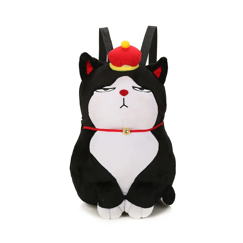 

2018 New Pattern Cartoon Doll Both Shoulders Package Woman Backpack I Feline Plush Children Both Back Doll Ma'am Bag Tide