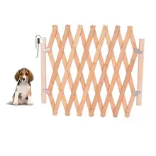 Расширяющийся забор деревянный экран для дверей, ворот дверных дорожек портативный собачий питомец ворота безопасности патио Щенячий забор