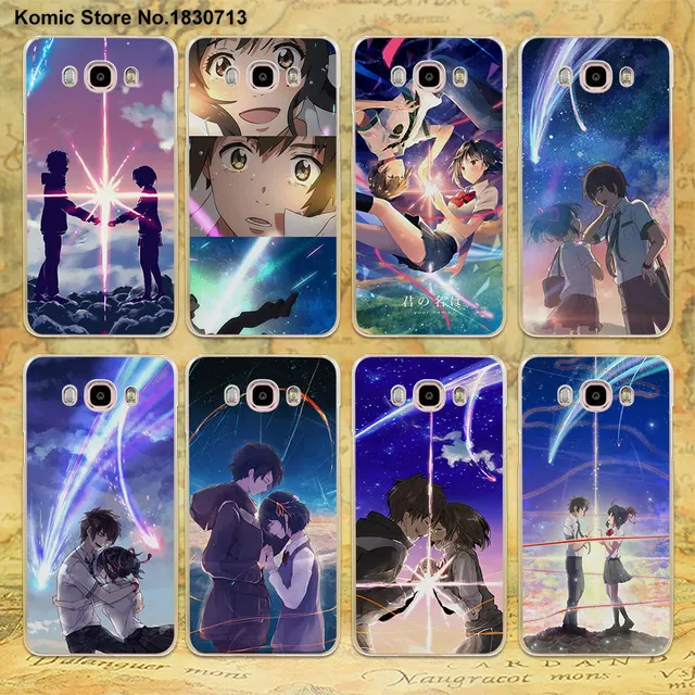 anime movie your name design clear transparent phone case for