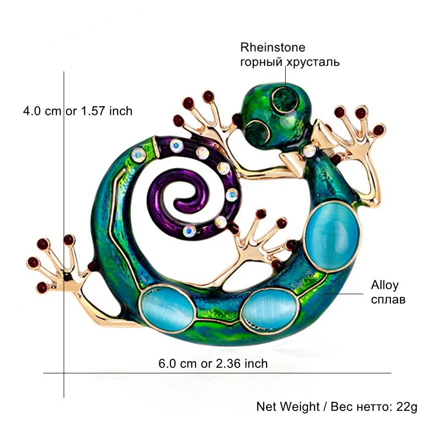 DiLiCa Горячая тренд ящерица эффектные Броши Шпильки Модные женские цветные стразы корсаж брошь булавка ювелирные изделия аксессуары