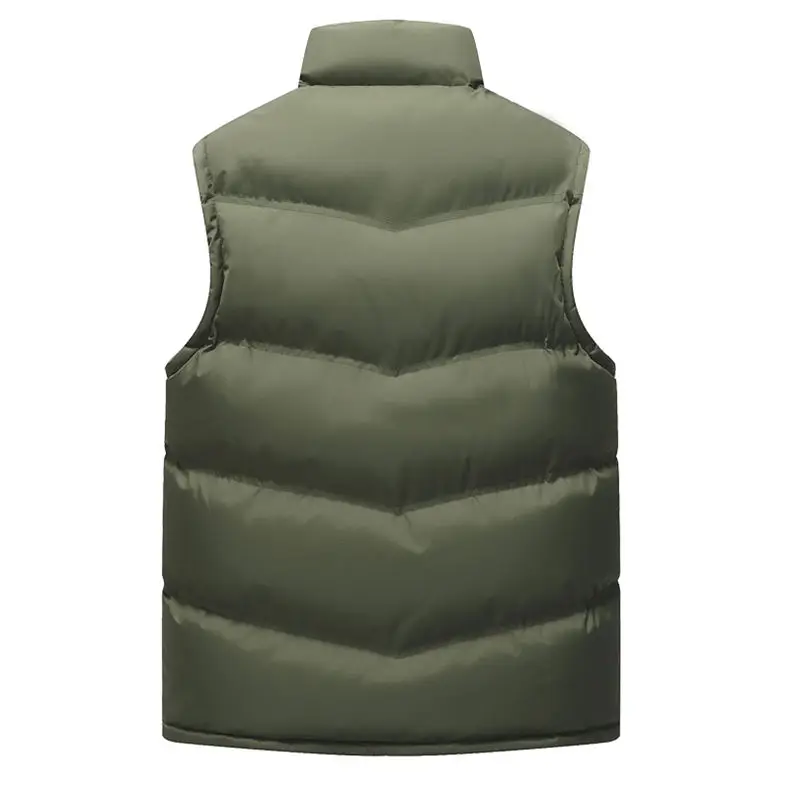 Vest Coat Men Winter Autumn Male Sleeveless Jacket Coat Top Keep Warm Thicken Padded Down Vest Men Muls Brand Cothing Plus Size 14