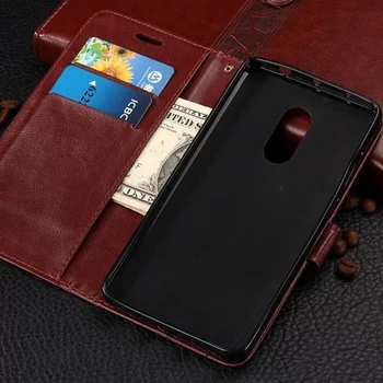 

100pcs For Xiaomi Redmi Note4X/4A/3/4S/MAX/5C/5S Plus/Pro/MAX2/MI6 Plus/MIX Luxury case Crazy Horse Leather Wallet PU+TPU Case