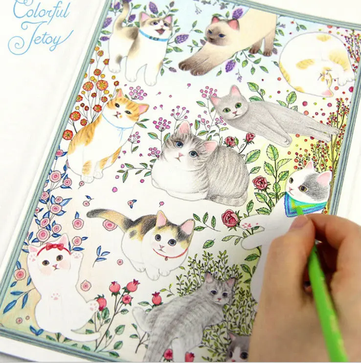 Newest 80Pages Korea Style 25cm Secret Garden Coloring Book Drawing Toys Mandala Educational Kids PS033 In From