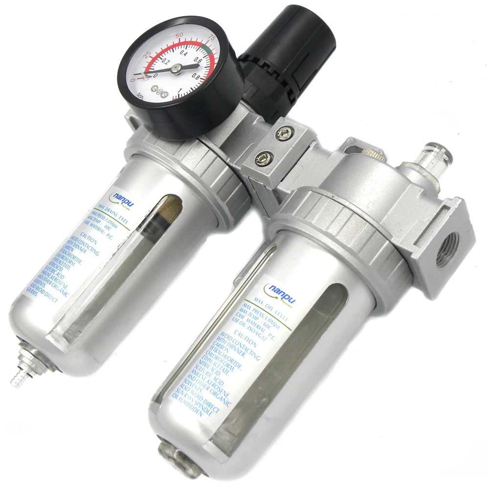 SFC400 Aluminum Alloy Pneumatic Pressure 0.15-1.0mpa Air Filter Regulator Lubricator Moisture Water Trap Oil-water Separator