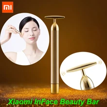 Xiaomi inFace Gold beauty Bar позолоченная Массажная головка скорость обмена веществ лифтинг для лица устранение отеков Спа Портативный beauty Bar