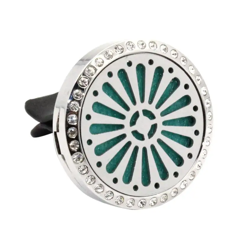 Kongyide Stainless Car Air Auto Vent Freshener Essential Oil Diffuser