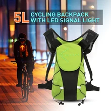 Lixada 5L легкий USB Перезаряжаемые светоотражающий рюкзак с светодиодный световой сигнал уличный спортивный для безопасности сумка Шестерни для езды на велосипеде