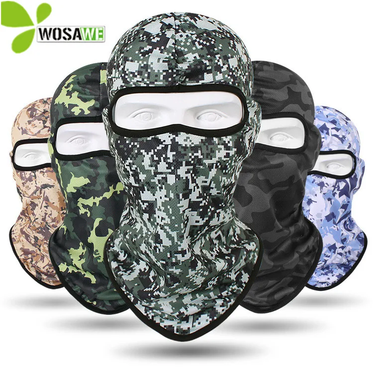 

WOSAWE Camouflage 3D Outdoor Sports Face Mask Summer Breathable Anti-UV Sunscreen Winter Windproof Cycling Biker Ski Balaclava