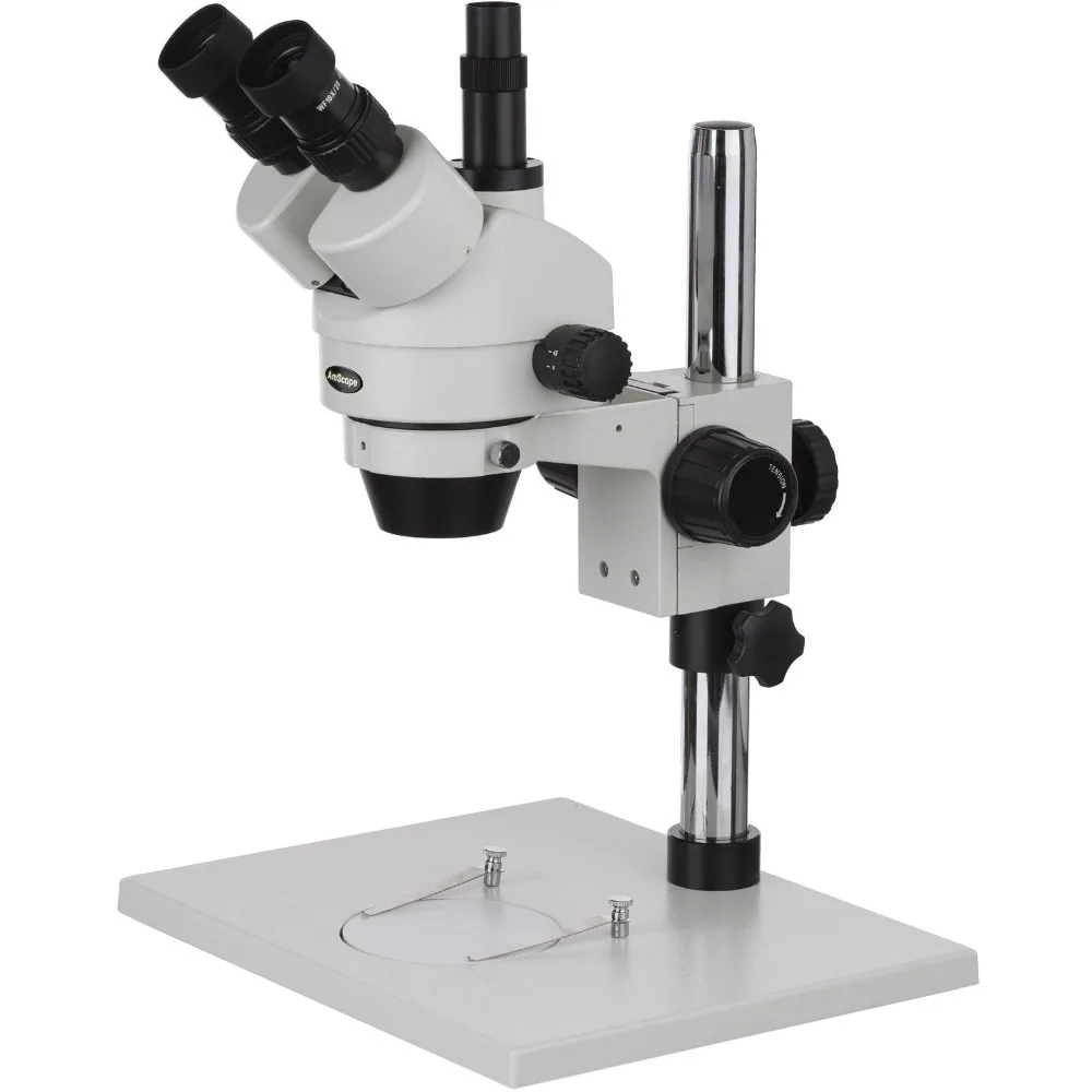 AmScope 7X 45X осмотр тринокулярный микроскоп с дополнительной большой подставкой SM 1T|