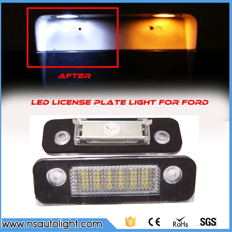 Buy 7000K White Rear Registration Number Plate Light