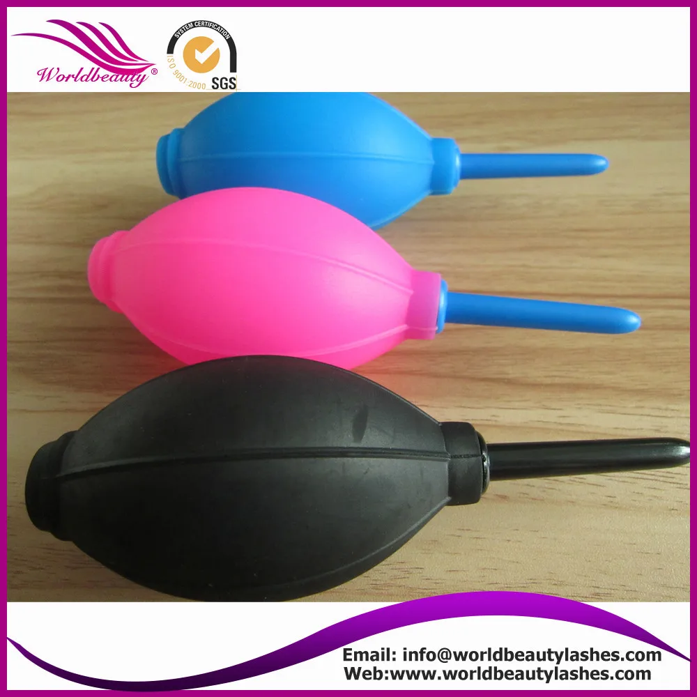 Free shipping colorful rainbow air makeup blower for eyelash extension