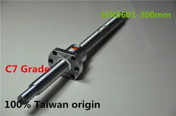 

free shipping TBI 1 mm lead 6mm diameter mini ball screw 0601 C7 300 mm and ballnut SFK0601