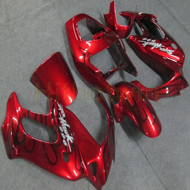D Пользовательские мотоцикла хомут для HONDA VTR1000F 1997 1998 1999 2000 2001 2002 2003 2004 2005 ABS Двигатель Обтекатель+ винты+ синий - Цвет: D