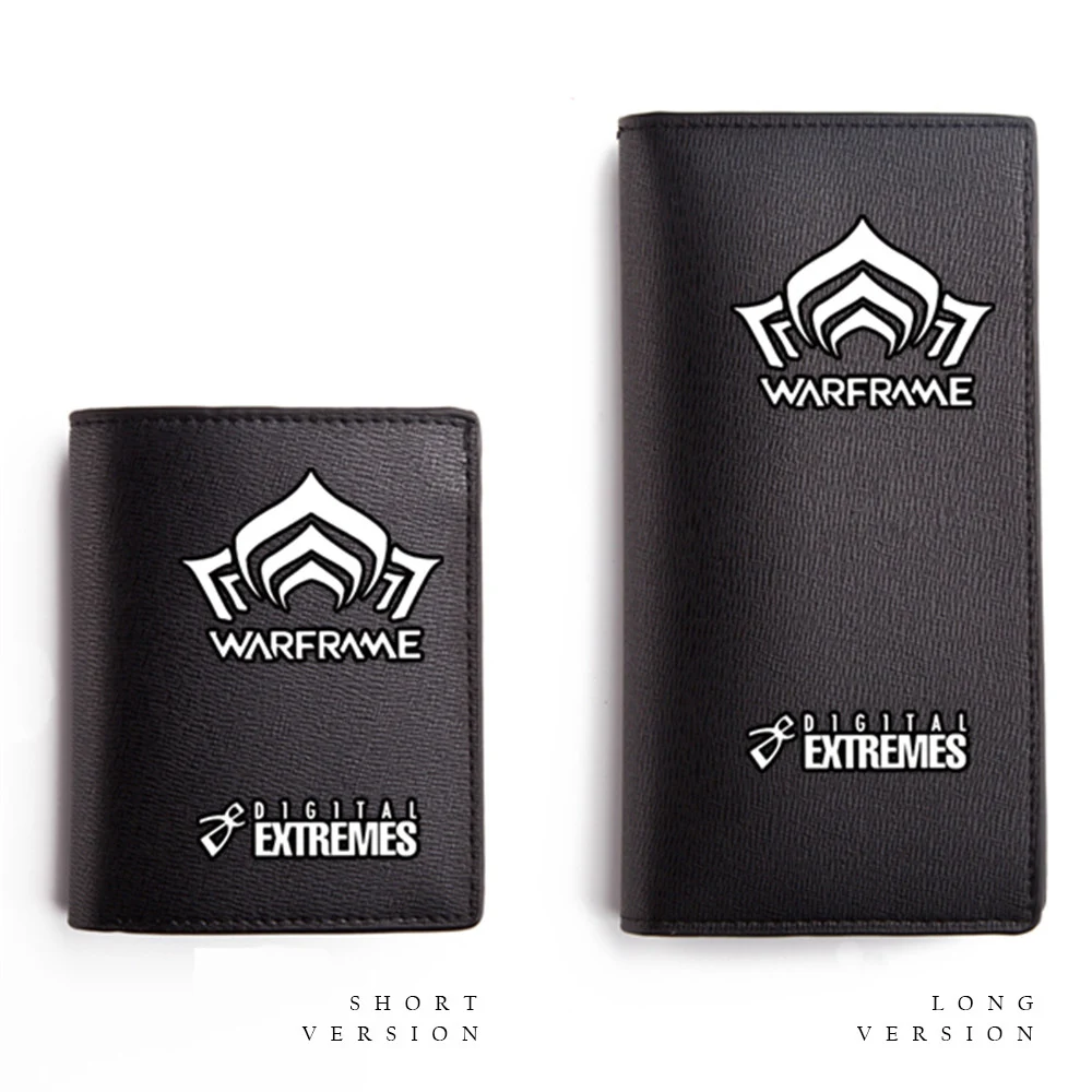 

PC Game Warframe Wallet for Teenagers Black Bifold Carteira