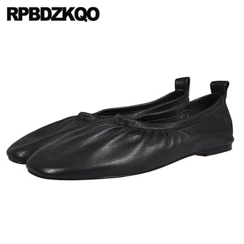 

china mules round toe soft ballet flats women ladies slip on sandals pink ballerina luxury large size shoes plus white slippers