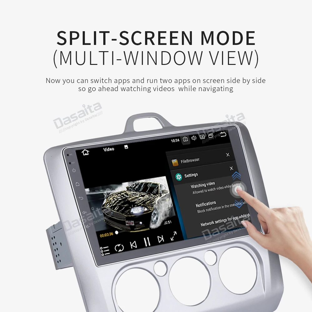 Sale 9" ips Android 9.0 Car multimedia player For ford Focus 2 2004-2011 autoradio stereo with 8-Core 4Gb +32Gb built-in GPS wif 2
