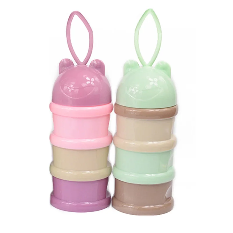 

Safe Formula Dispenser Rushed Baby Food Container Candy Fruit Food Storage Cartoon Frog Milk Powder Box Snack Cup