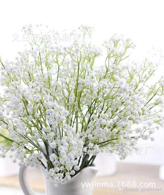 Babys Breath Artificial Flowers  Silk Babysbreath Flowers Plant -  Artificial Fake - Aliexpress