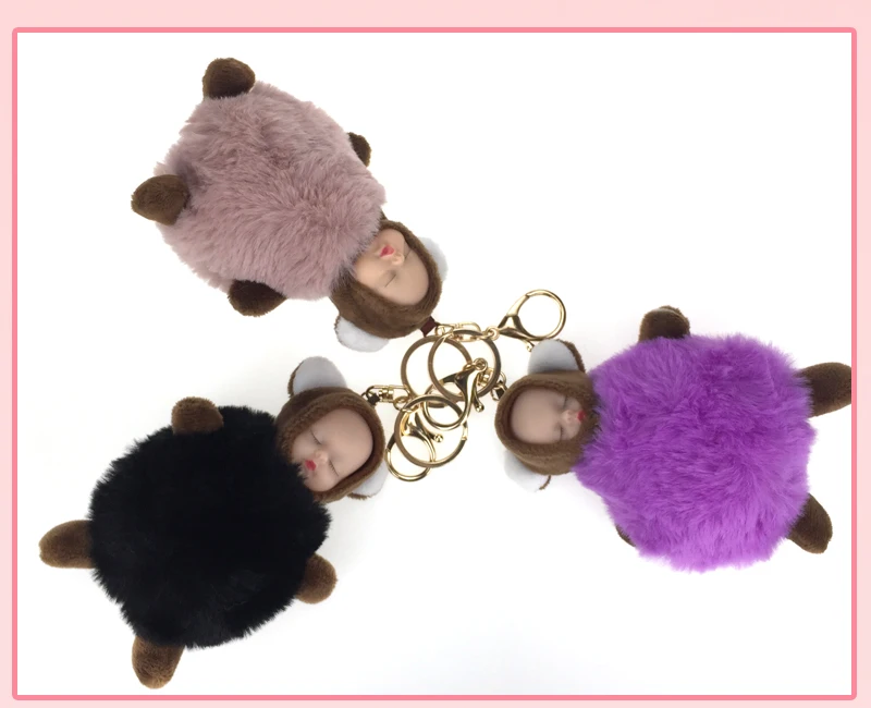 Sleeping Baby Bears Keychains _07