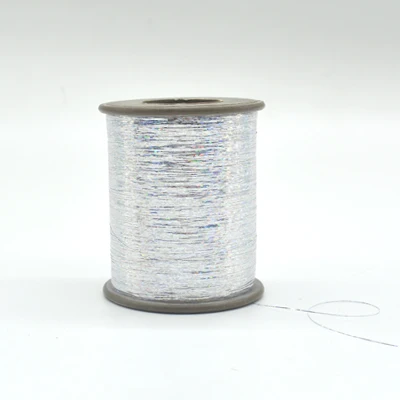 28C плоская проволока 8000 м/рулон DMC металлическая вышивка крючком нитки Вязание Пряжа нитки для вышивки крестом Швейные аксессуары diy - Цвет: Color silver 998