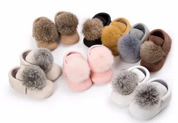 

8 colors New Fashion suede pu leather ball style baby moccasins shoes soft sole first walker baby boys girs shoes