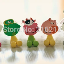 Милая мультяшная Присоска на присоске для хранения зубных Крючки-присоски для ванной комнаты Набор аксессуаров eco-friendly