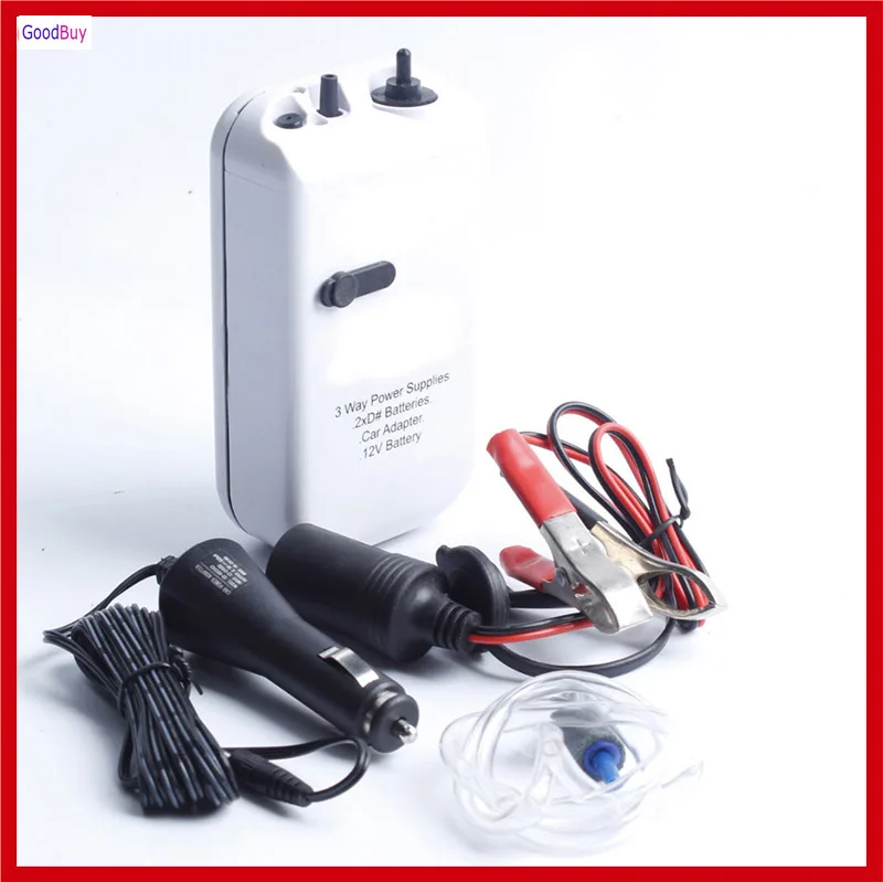 New Portable Battery+ Car Cigarette Lighter + Crocodile Clip Fishing