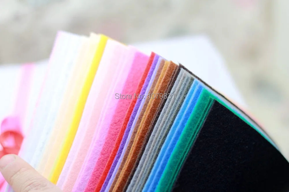 

Eco-friendly handmade DIY nonwoven felt fabric diy 41pcs 30cm each