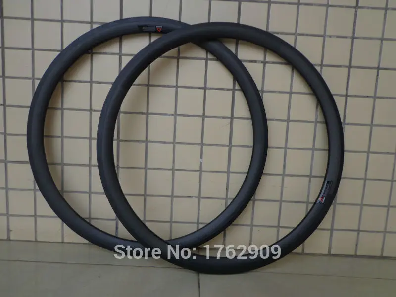 2Pcs New 700C 38mm Road Bike Matte UD Full Carbon Fibre Bicycle Wheels Clincher Rims With