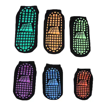 

Children Adult Polyester Cotton Anti Skid Socks Trampoline Socks Adult Comfortable Wear Non Slip Sports Socks for Trampoline 30E