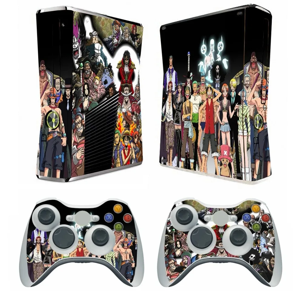 Цельный 275 виниловый защитный стикер для Microsoft Xbox 360 Slim и 2 стикера контроллеров s